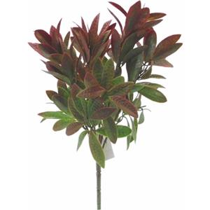 Decoflorall Gekleurd blad BAY LEAF BUSH GREEN/BROWN 33cm   voor boeketten of corsages