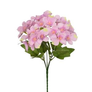 Decoflorall Hortensia 30cm HYDRANGEA BUSH Roze Zijdebloem flowerwall vuller