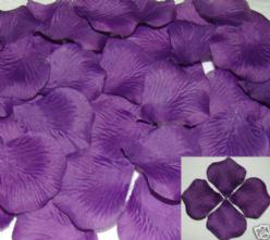 Decoflorall Blad zijde blaadjes purple rozenblaadjes / pakje Blad zijde blaadjes purpl