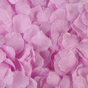 Decoflorall Blad zijde blaadjes Lila rozenblaadjes / pakje Blad zijde blaadjes
