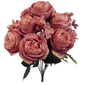 Decoflorall Pioen Boeket Pioenrozen Large Vintage Pink /boeket grote pioenen