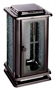 Urnwebshop Rookzilver RVS Graflantaarn met Kruis