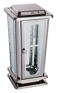 Urnwebshop RVS Graflantaarn met Kruis Zilver