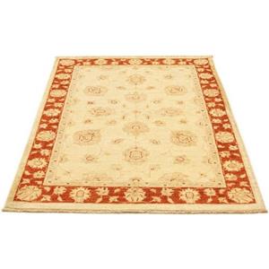 morgenland Wollteppich "Ziegler Teppich handgeknüpft beige", rechteckig