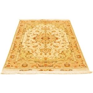 morgenland Teppich "Täbriz 50 Raj Teppich handgeknüpft beige", rechteckig, handgeknüpft