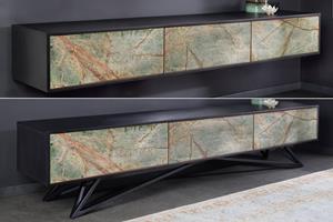 Invicta Interior TV-meubel MOUNTAIN SOUL 200cm hangend/staand marmer acaciahout - 43483