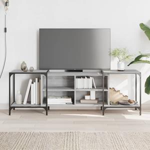 VidaXL Tv-meubel 153x37x50 cm bewerkt hout grijs sonoma eikenkleurig