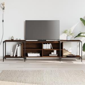 VidaXL Tv-meubel 203x37x50 cm bewerkt hout bruineikenkleurig