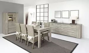 WOONENZO Complete woonkamer Stone - met barkast