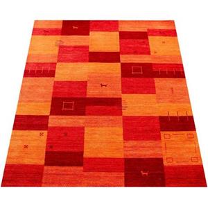 Paco Home Wollteppich "Gabbeh 304", rechteckig, Kurzflor, handgewebt, reine Wolle, Gabbeh-Stil, Patchwork Design