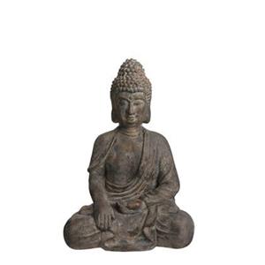 Mica Decorations Buddha Decoratief Object - 46x33x65 cm - Grijs