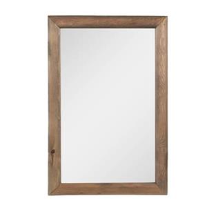 Clayre & Eef Spiegel 38x58 cm Bruin Hout Glas Rechthoek Wandspiegel