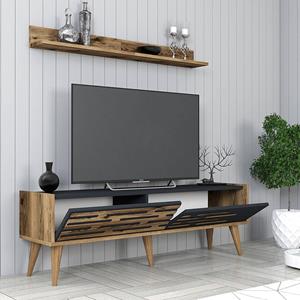 Kalune Design Set van TV-meubel en wandrek Valensiya | 