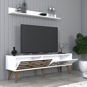 Kalune Design Set van TV-meubel en wandrek Valensiya | 