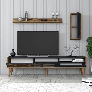 Kalune Design Set van TV-meubel en wandrekken Valensiya | 