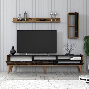 Kalune Design Set van TV-meubel en wandrekken Valensiya | 