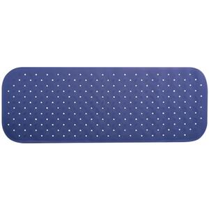 MSV Douche/bad Anti-slip Mat Badkamer - Rubber - Blauw - 36 X 97 Cm