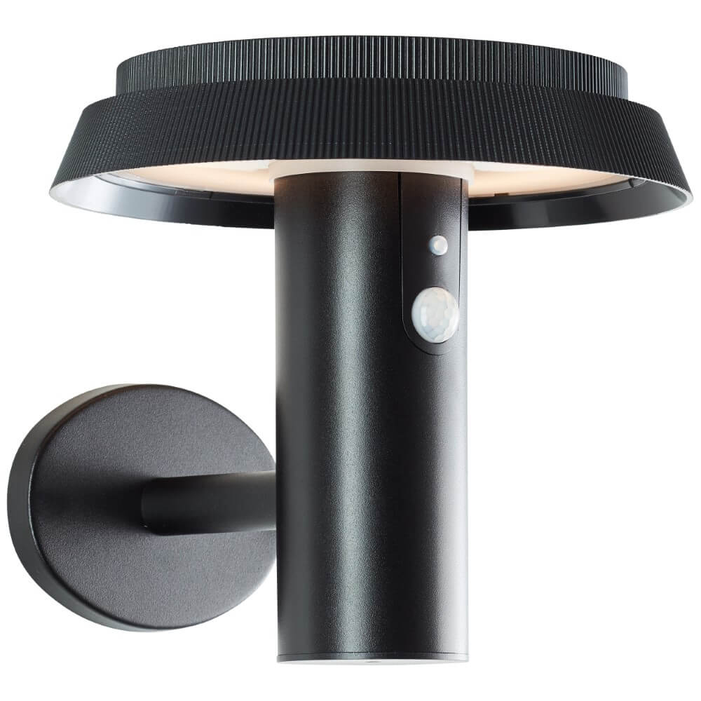 Brilliant Zwarte wandlamp Alvero met sensor G40430/06