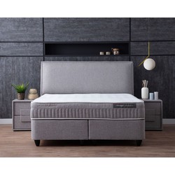 Bedworld Collection 160 x 200 - Outlet opberg boxspring Naturabedd 160x200 grijs