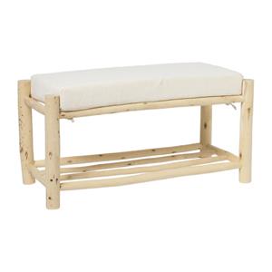 Xenos Hocker met kussen Shanghai - 35x72x32 cm