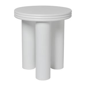 Xenos Bijzettafel Stockholm - wit - ø40x45 cm