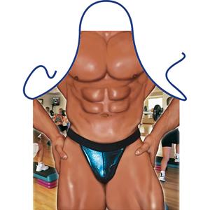 Merkloos Keukenschort Mister Fitness -