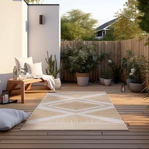 ELLE DECORATION Vloerkleed Rhombus, In- und Outdoor