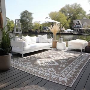 ELLE DECORATION Teppich "Dynamic, In- und Outdoor", rechteckig, Flachgewebe, In-& Outdoor, Modern, Wendeteppich, Balkon, Wohnzimmer