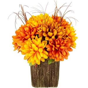 I.GE.A. Kunstbloem Chrysanthemen im Topf
