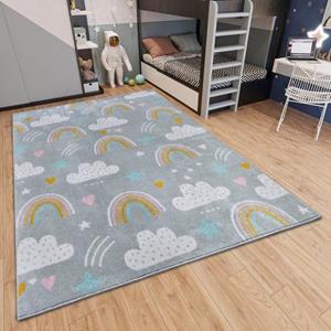 HANSE Home Vloerkleed voor de kinderkamer Adventures Rainbow Clouds