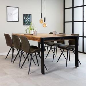 Dimehouse IndustriÃ«le eettafel Colorado 220x100 cm - Mangohout