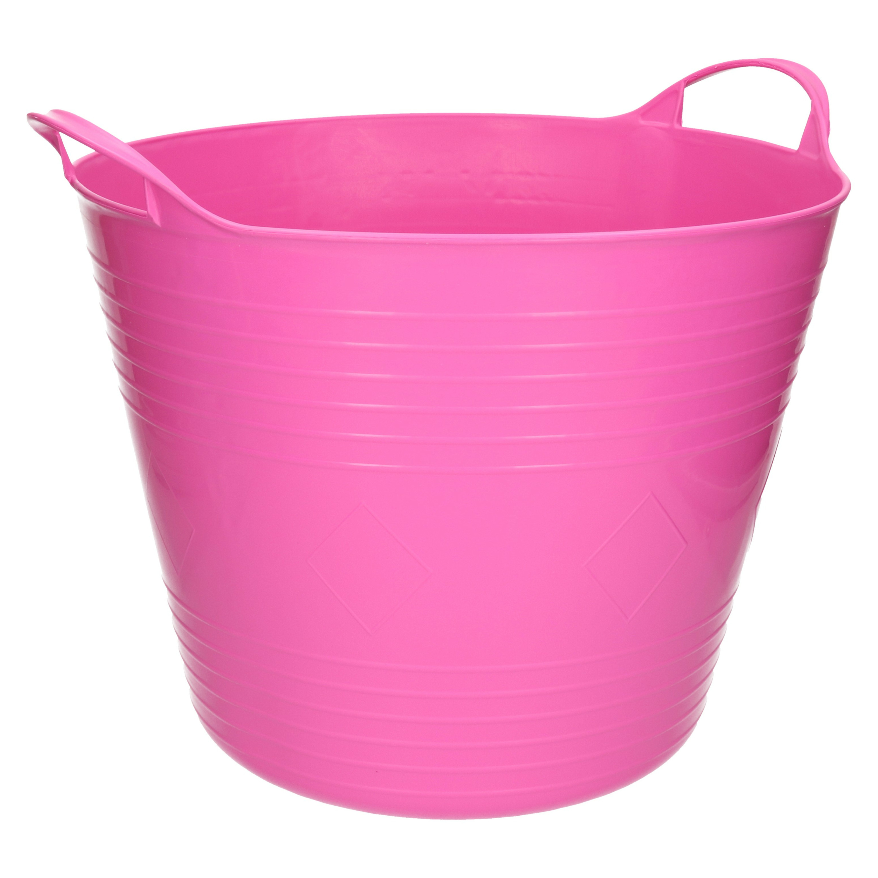Excellent Houseware Flexibele emmer - roze - 27 liter - kunststof - x 35 cm -