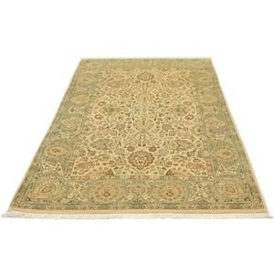 morgenland Wollteppich "Ziegler Teppich handgeknüpft beige", rechteckig