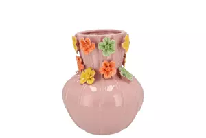 Daan Kromhout Flower Light Pink Vase 18X21cm