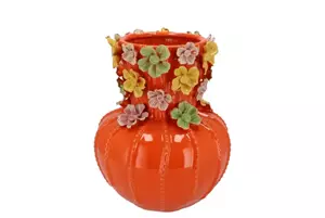 Daan Kromhout Daan Kormhout Flower Orange Vase 22X27CM