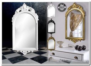 Barokspiegel Made in Italy Spiegel Ambra Wit