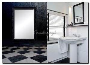 Barokspiegel Made in Italy Spiegel Douwe hoogglans zwart Aanbieding!