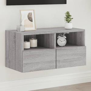 VidaXL Tv-wandmeubel 60x30x30 cm bewerkt hout grijs sonoma eikenkleur