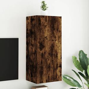 VidaXL Tv-wandmeubel 40,5x30x90 cm bewerkt hout gerookt eikenkleurig