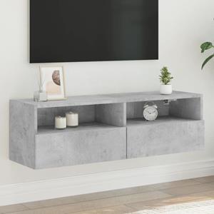 VidaXL Tv-wandmeubel 100x30x30 cm bewerkt hout betongrijs