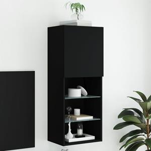 VidaXL Tv-meubel met LED-verlichting 40,5x30x102 cm zwart