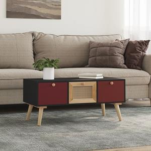 VidaXL Salontafel met lades 80x40x35,5 cm bewerkt hout