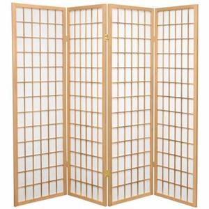 Fine Asianliving Japanse Kamerscherm B180xH180cm 4 Panelen Shoji