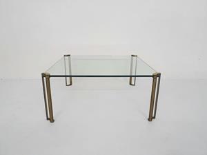 Ghyczy Peter  coffee table Brass/Glass - Tweedehands