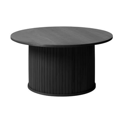 Olivine Lenn houten salontafel zwart eiken - Ã90 cm
