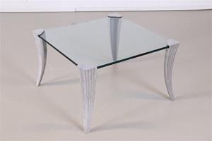 Ghyczy T44 salontafel Glass/Aluminium - Tweedehands