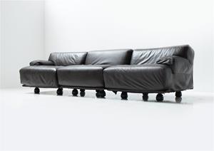 Cassina modular Fiandra sofa Leather - Tweedehands