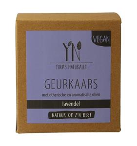 Yours Naturally Geurkaars in glas lavendel 20cl