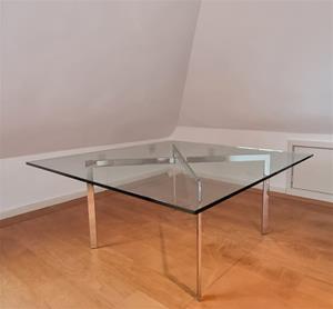 Knoll Barcelona salon tafel Glass/Metal - Tweedehands