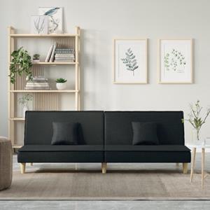 vidaXL Sofa Schlafsofa Schwarz Stoff